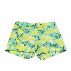 J Crew Floral Print Stretch Chino Shorts